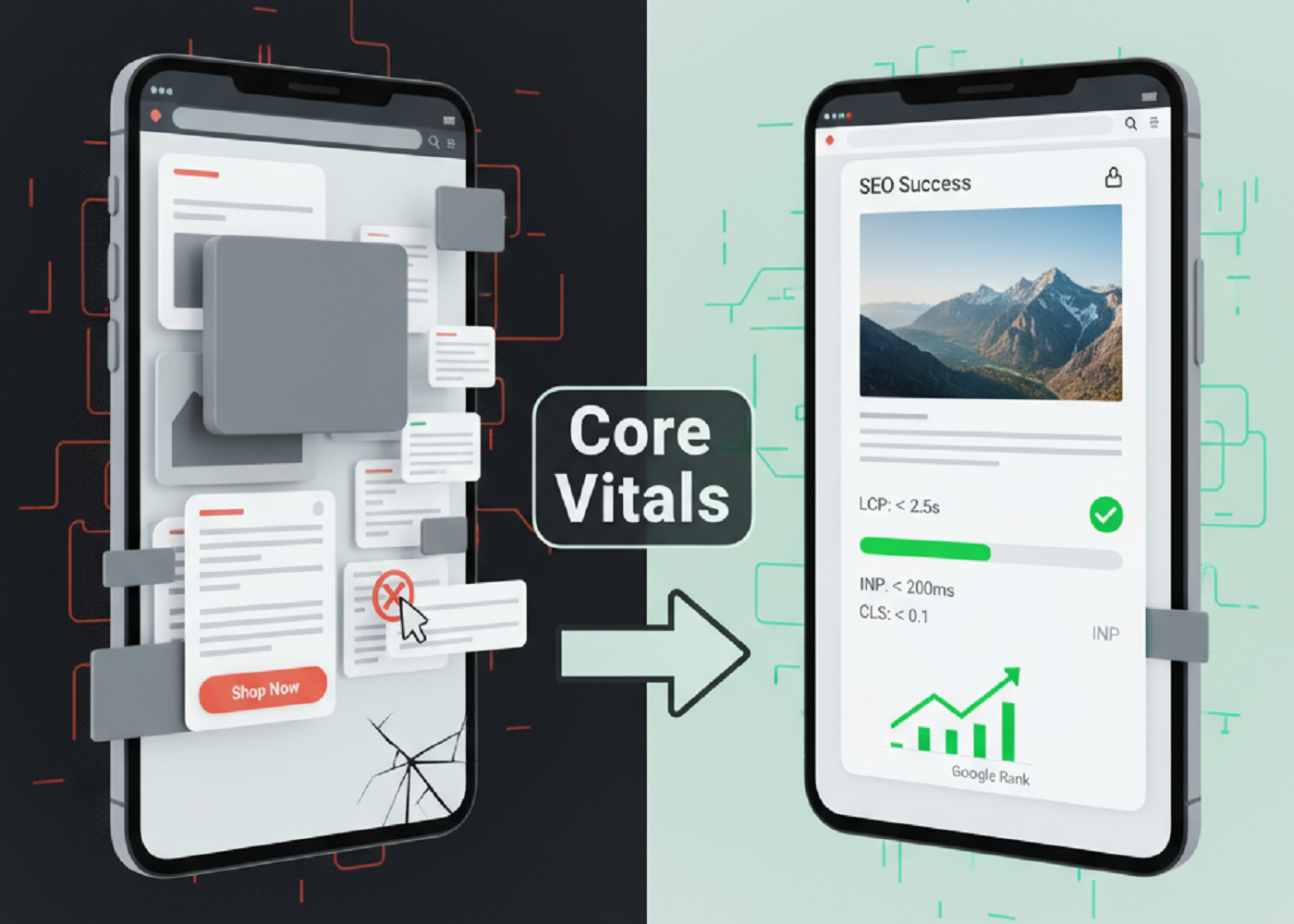 Core Web Vitals (LCP-INP-CLS) - Qué miden y por qué son cruciales para el SEO