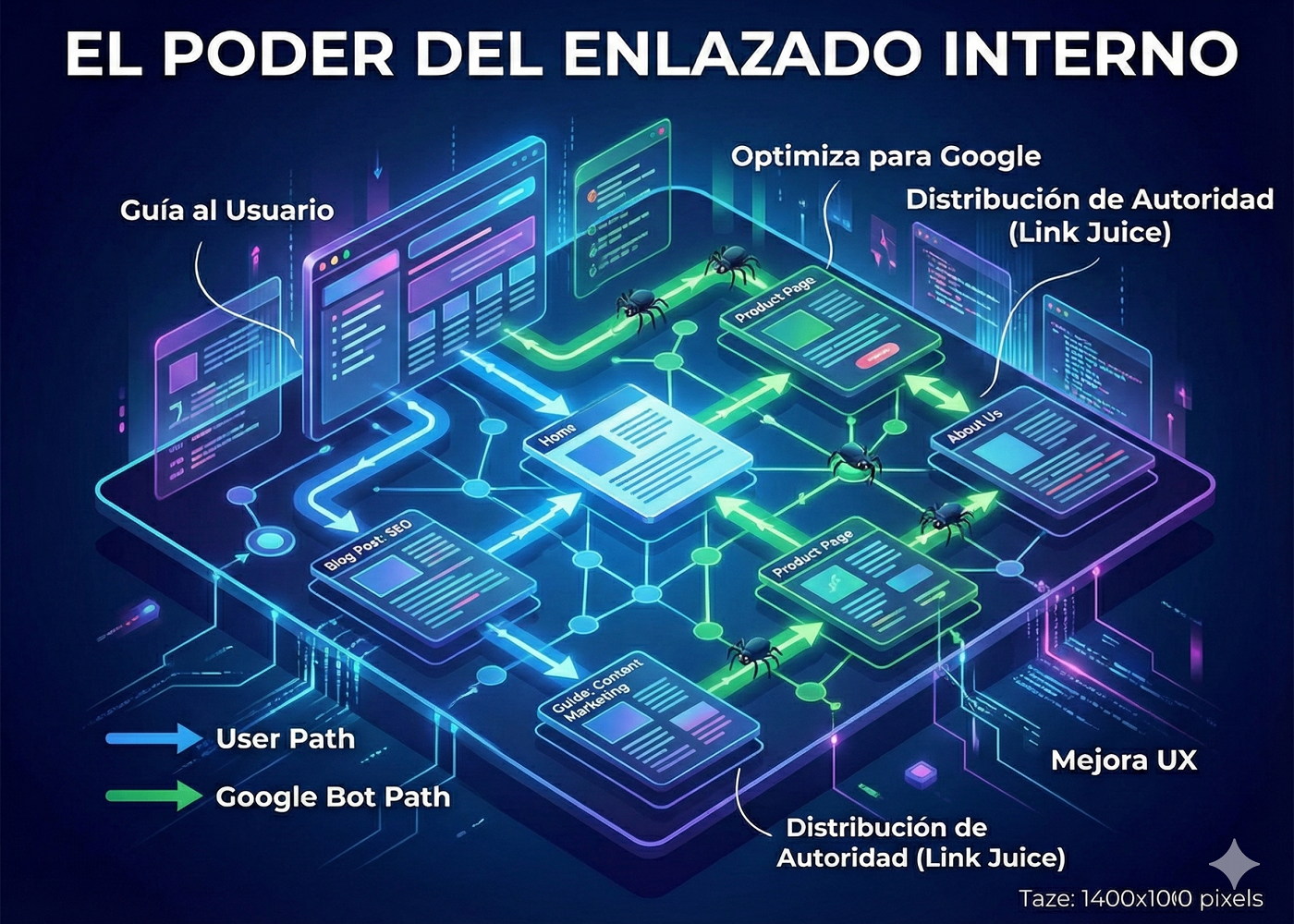 El poder del enlazado interno - Cómo guiar al usuario y a Google dentro de tu web