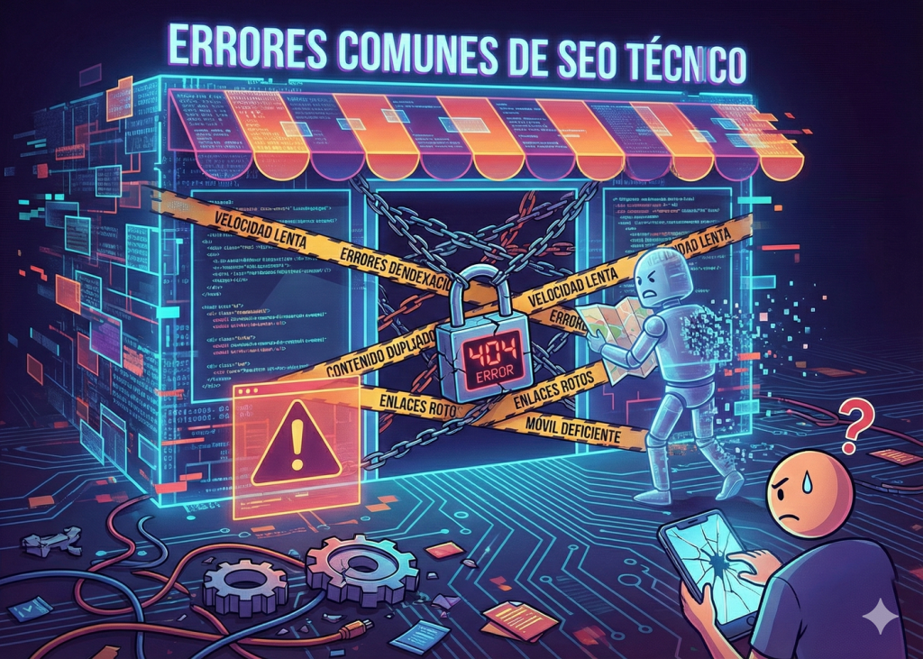 Errores comunes de SEO técnico que están frenando tu web