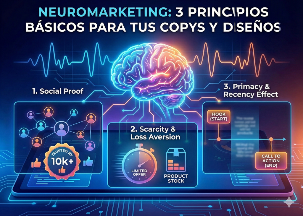 Neuromarketing - 3 principios básicos para aplicar en tus copys y diseños