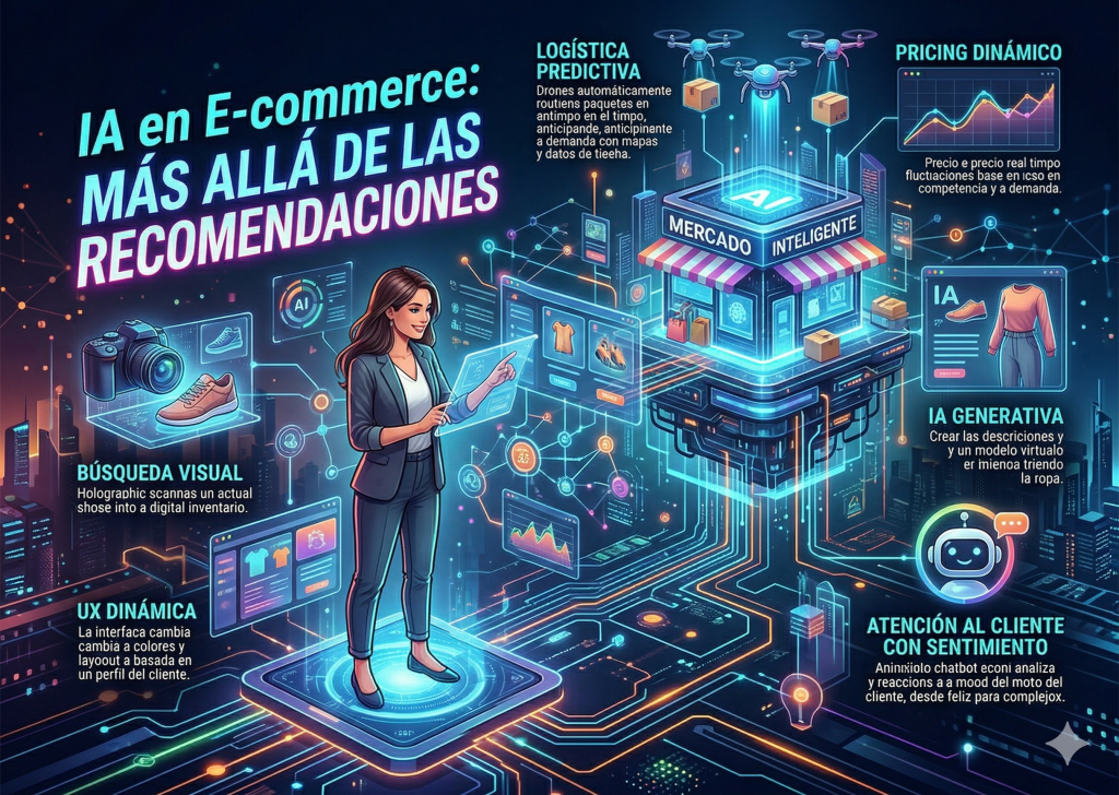 IA en E-commerce: Más allá de las recomendaciones de productos