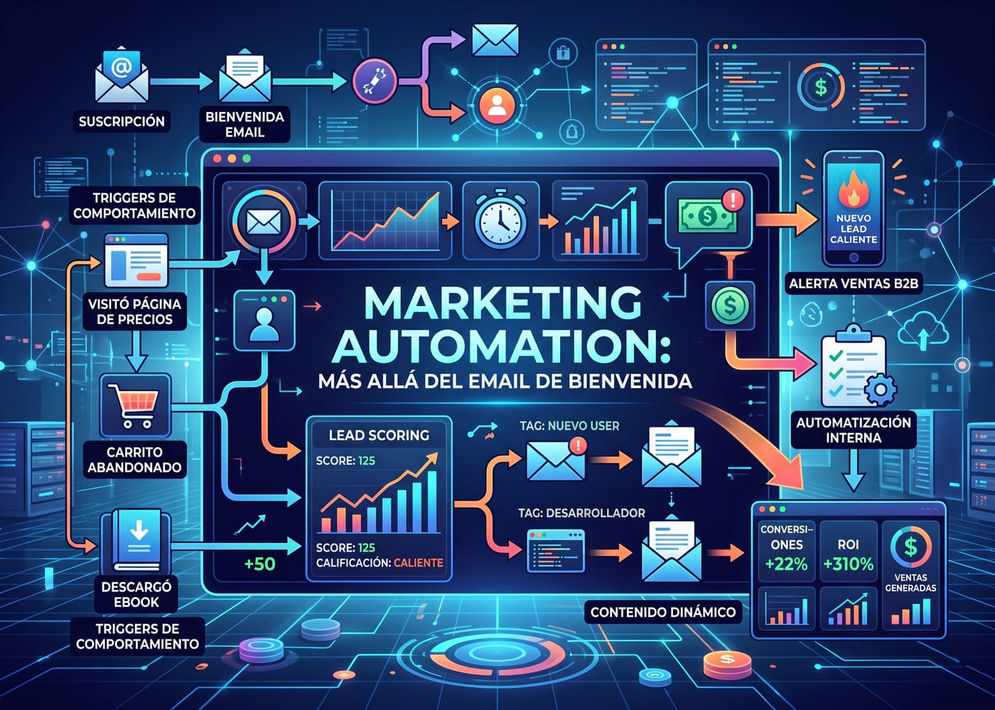Automatización de Marketing: Mucho más allá del email de bienvenida