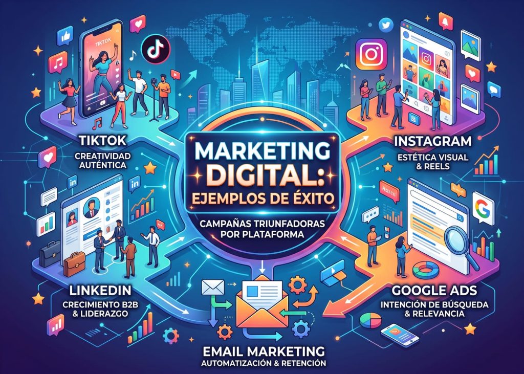 Ejemplos de campañas exitosas en cada plataforma de Marketing Digital
