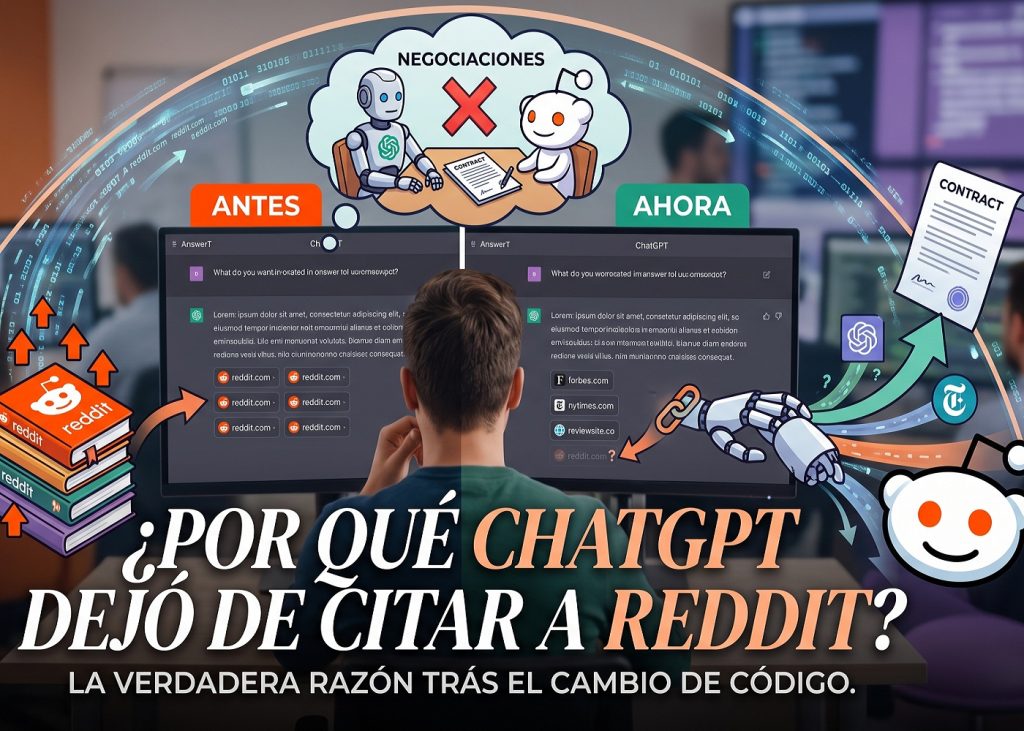 Por qué ChatGPT dejó de citar a Reddit