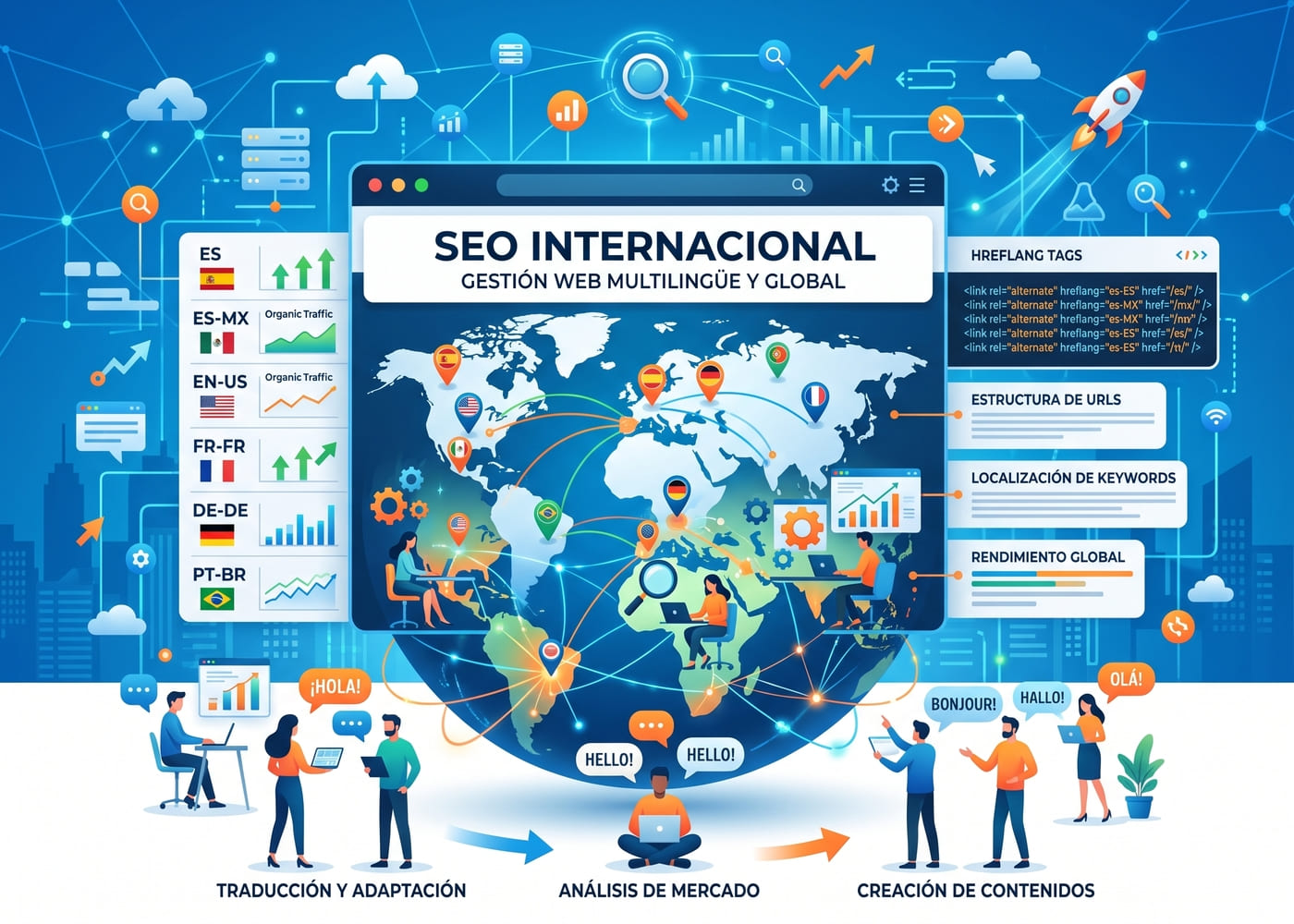 SEO internacional - Cómo gestionar una web en múltiples idiomas y países